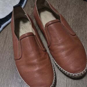 Jimmy Choo Brown Slip-On Shoes